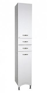 Напольный шкаф - пенал Misty Дрея 35см правый белый